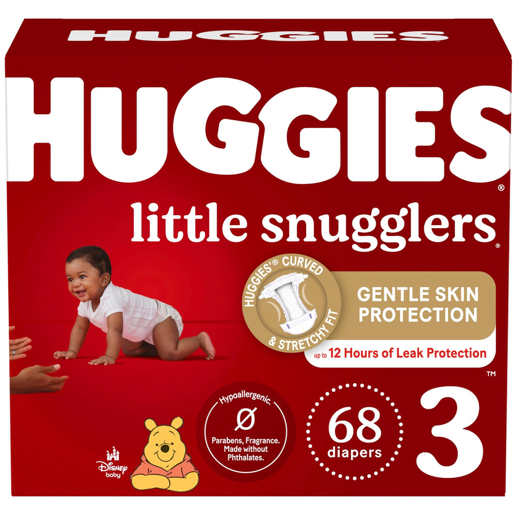 HUGGIES Newborn Diapers - HUGGIES Little Snugglers Disposable Baby Diapers, 84ct, Giga Pack