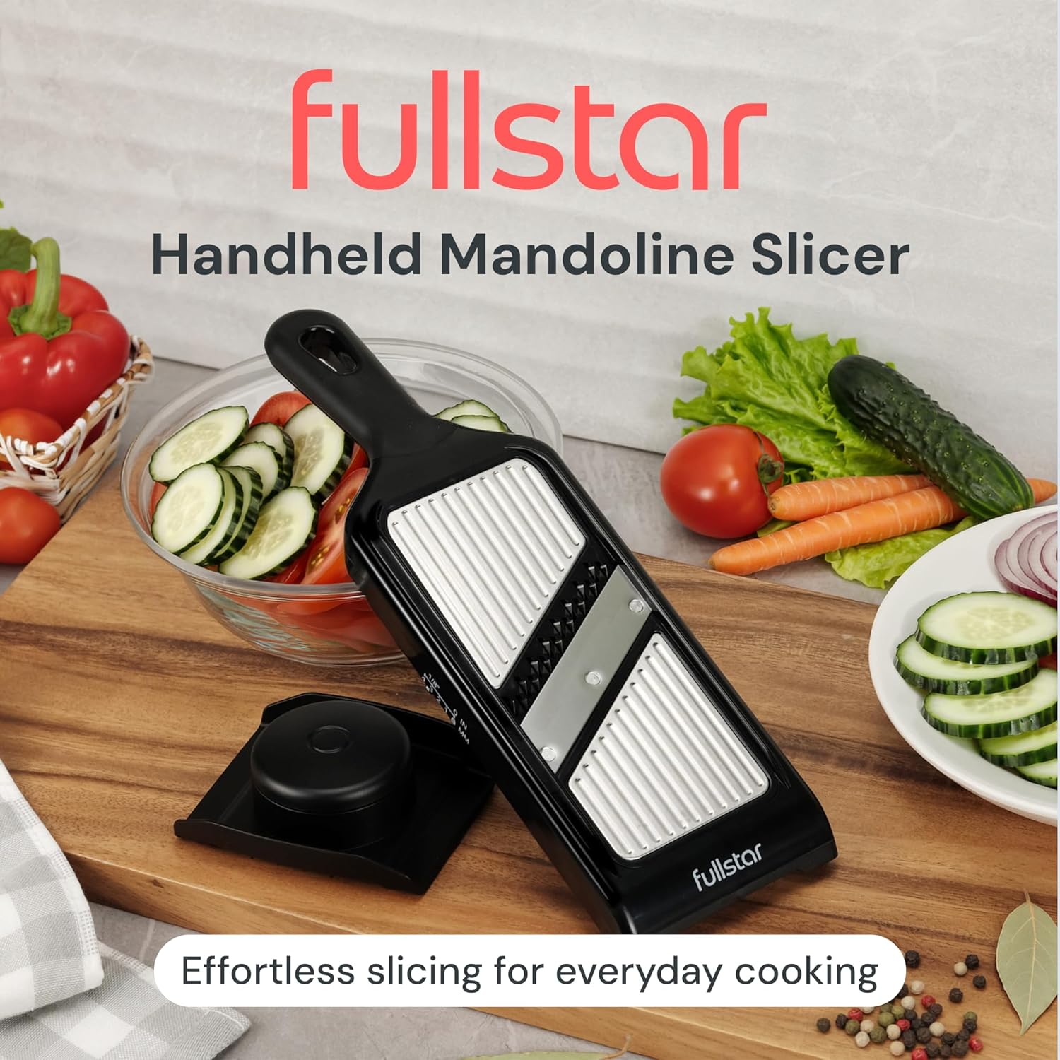 fullstar 2in1 SS Handheld Mandoline Fruit Slicer