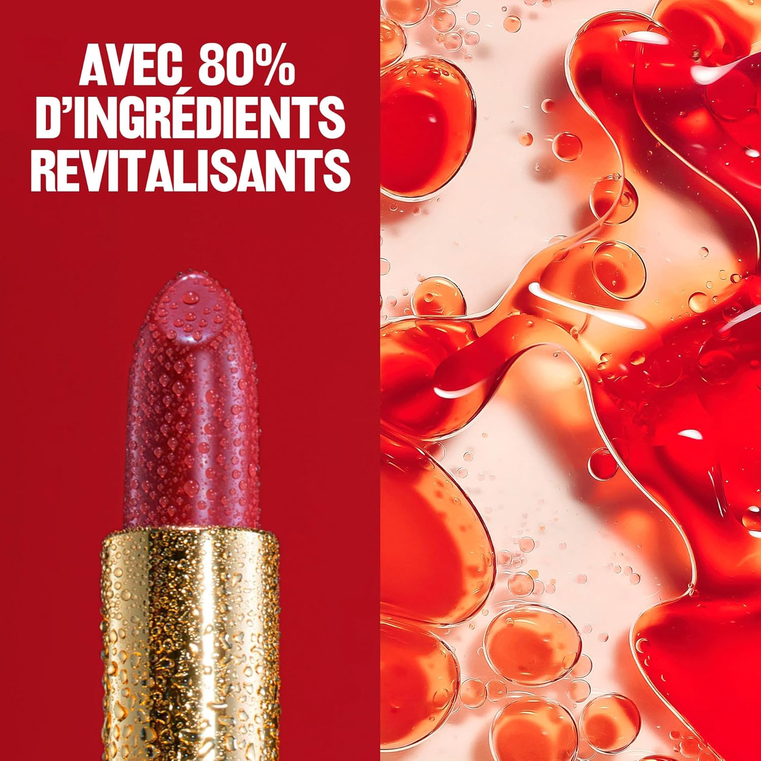 REVLON Lipstick, Super Lustrous Lipstick, Creamy Formula For Soft, Fuller-Looking Lips, Moisturized Feel, 755 Bare It All, 0.15 oz