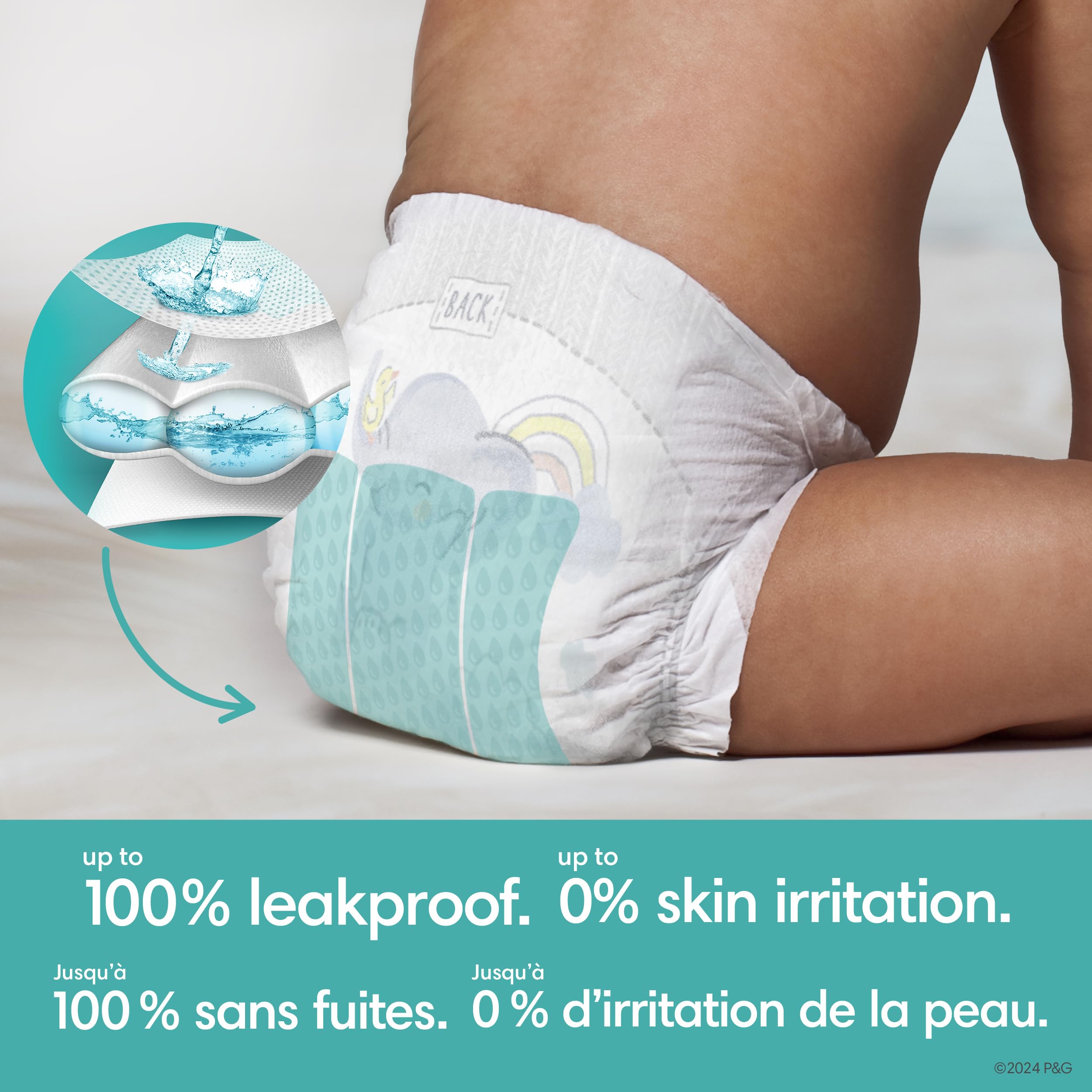 Pampers Swaddlers Diapers, Size 4 (15-34 lbs), 150 Count, Absorbent, Keeps Baby Dry and Comfortable, Skin Safe Disposable Baby Diaper