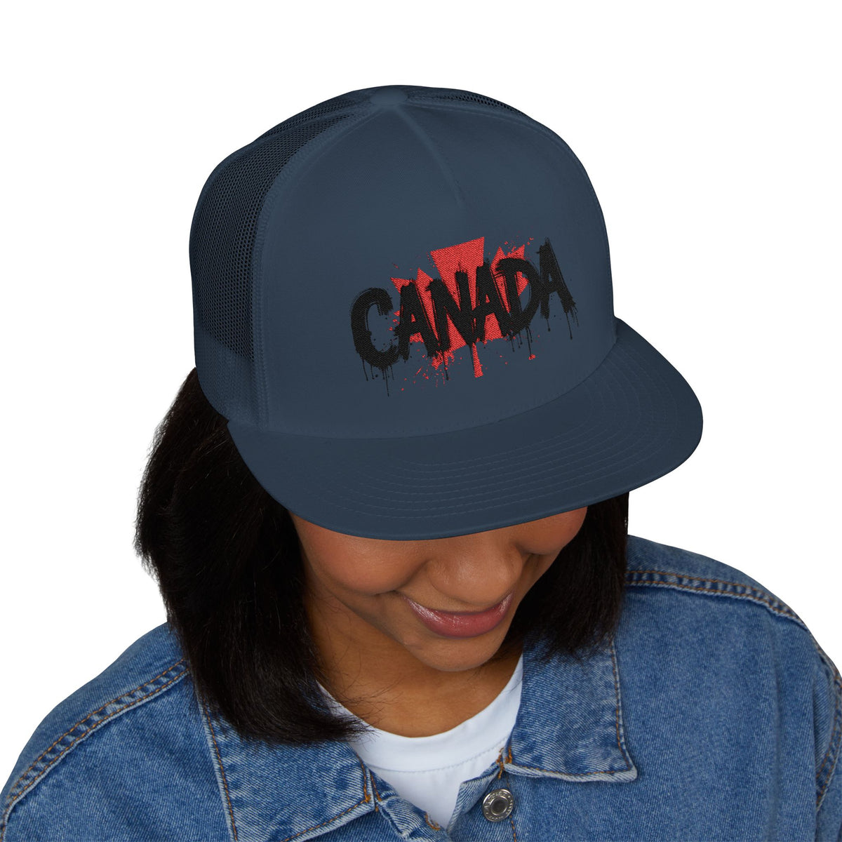 Canada Embroidered 5 Panel Trucker Cap, Casual Cap, Adjustable Hat, Outdoor Accessory, Canadian Pride Apparel, Gift for Him, casquette