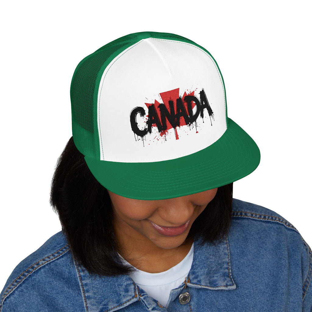 Canada Embroidered 5 Panel Trucker Cap, Casual Cap, Adjustable Hat, Outdoor Accessory, Canadian Pride Apparel, Gift for Him, casquette