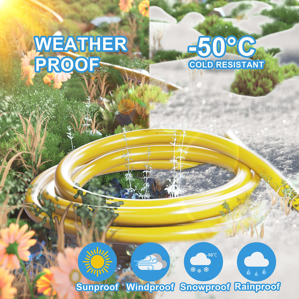 HUANCHAIN Indoor Outdoor Black Extension Cord 15 ft Waterproof, 16/3 Gauge Flexible Cold-Resistant Appliance Extension Cable Outside, 13A 1625W 16AWG SJTW, 3 Prong Electric Cord, ETL