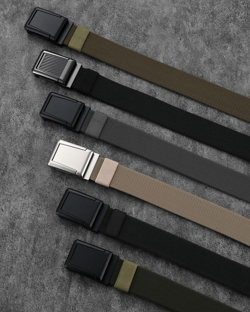 CHAOREN Tactical Belt Men - 1.5" Work Belt Nylon Stretch with Quick Release Zinc Alloy Buckle for Military Casual Jeans