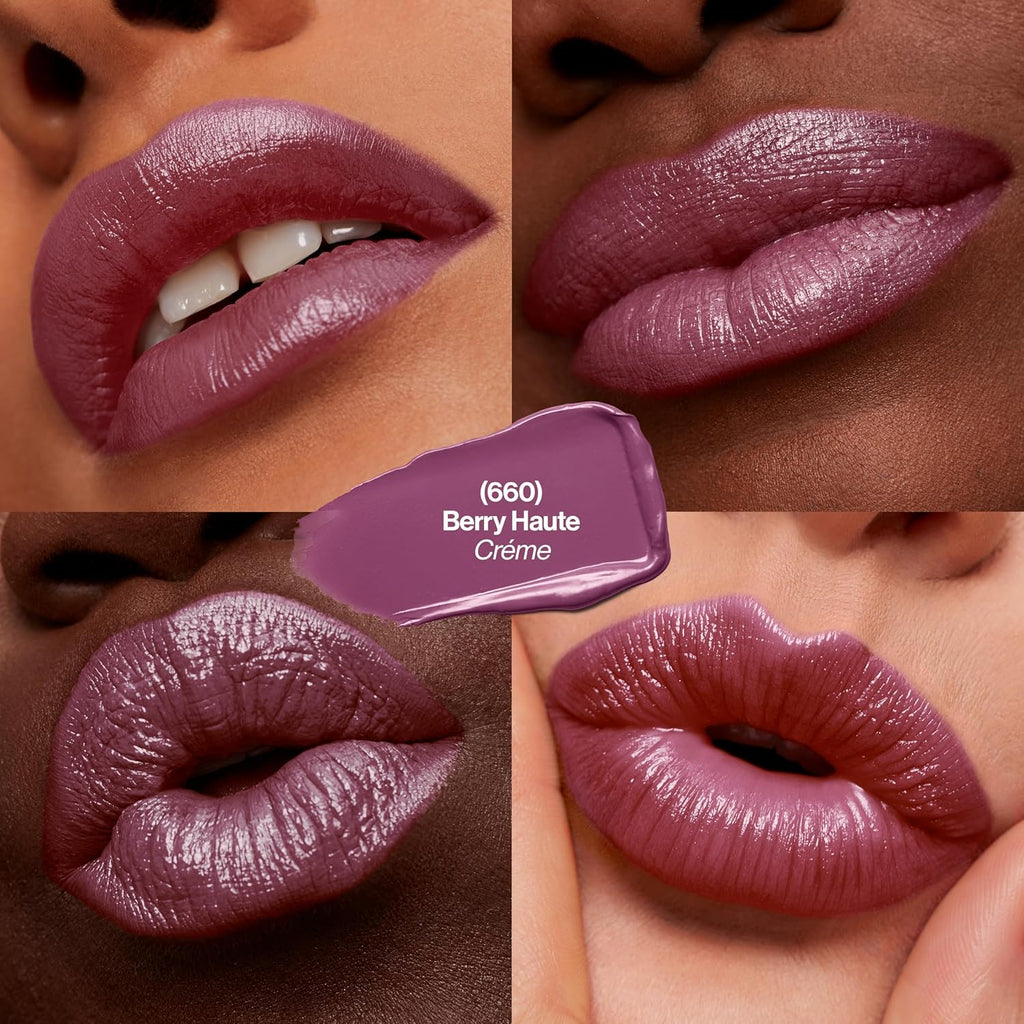 REVLON Lipstick, Super Lustrous Lipstick, Creamy Formula For Soft, Fuller-Looking Lips, Moisturized Feel, 755 Bare It All, 0.15 oz