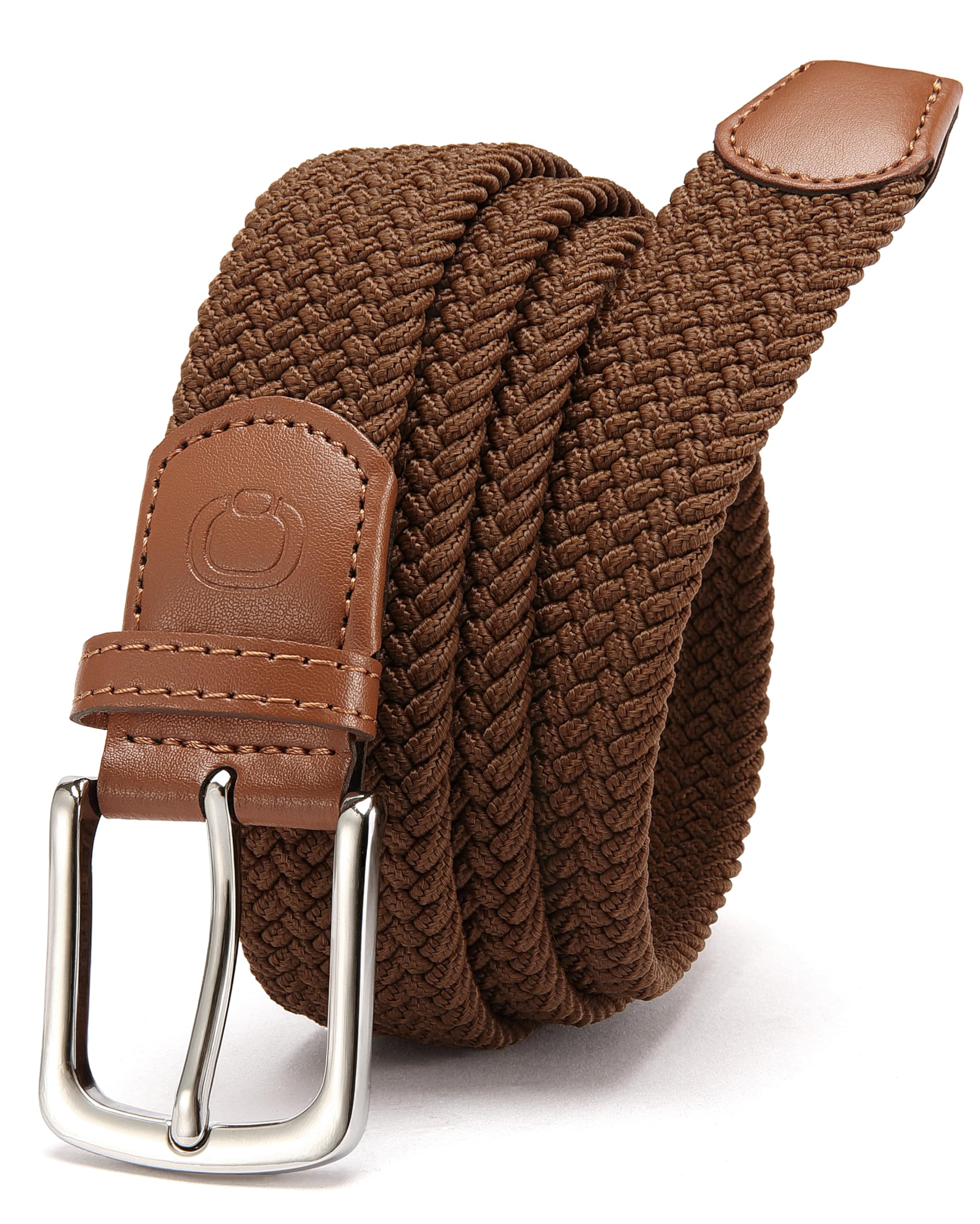 CHAOREN Mens Belt - Elastic Braided Stretch Golf Belts for Men 1 3/8"- Suit for Casual Jeans Pants