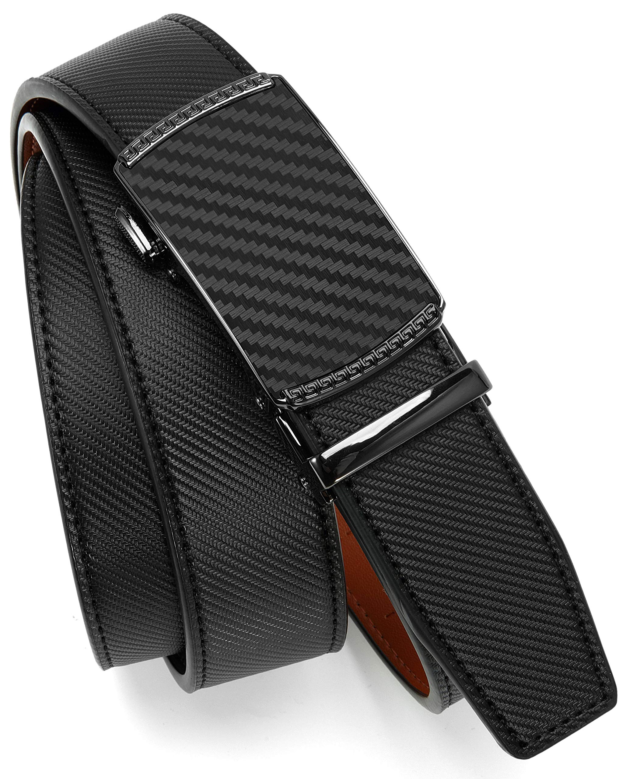 CHAOREN Mens Belt Leather Belts for Men Ratchet Belt, Customizable Fit (35mm)