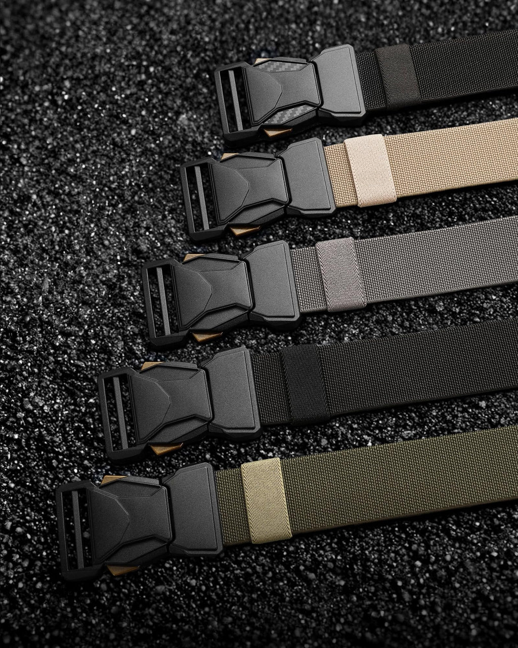 CHAOREN Tactical Belt Men - 1.5" Nylon Stretch Military Mens Belt - Quick Release for Work Heavy Duty