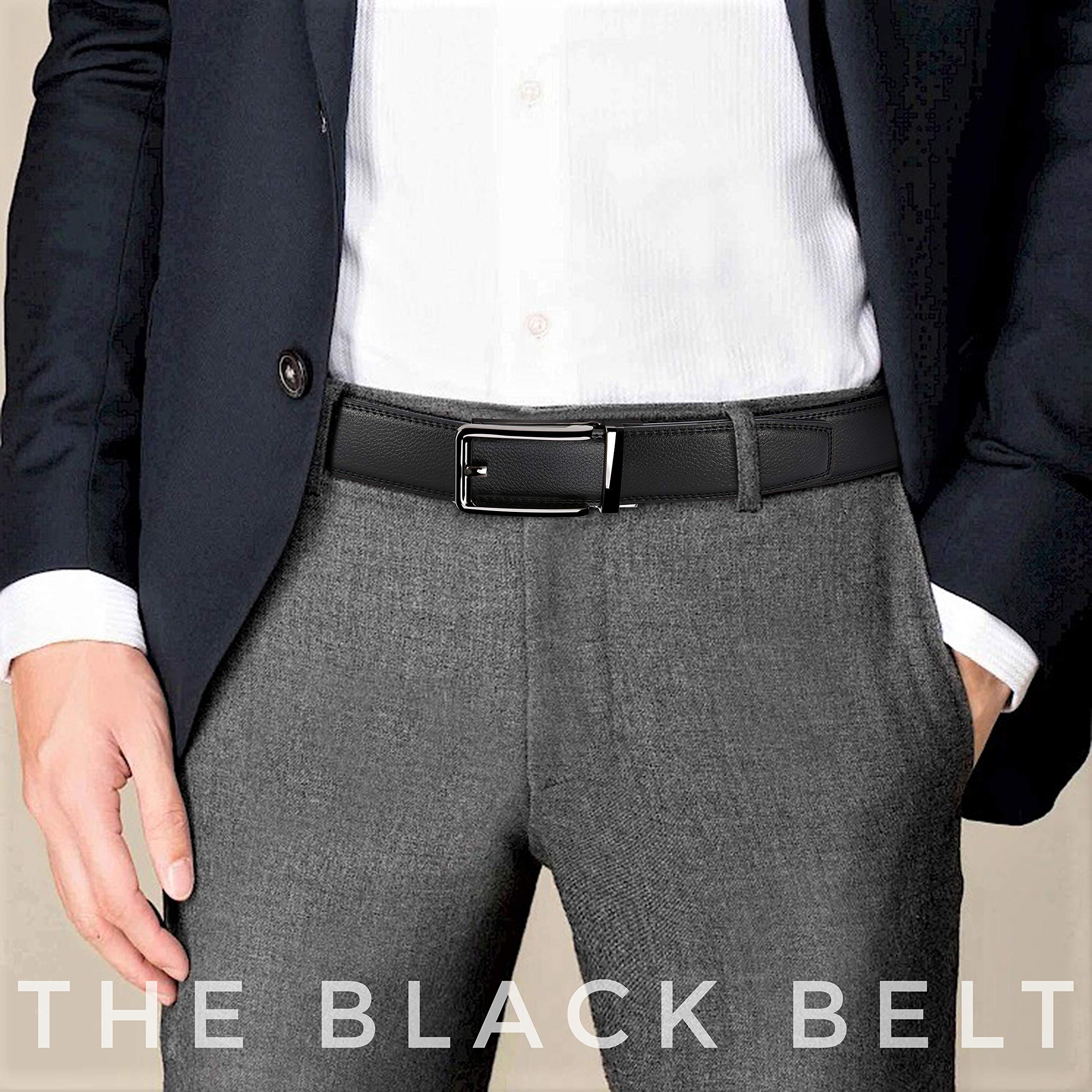 CHAOREN Ratchet Belts Men, 1 3/8" Mens Belts Leather Buckley Belt, Perfect Companion to Men's Oxfords