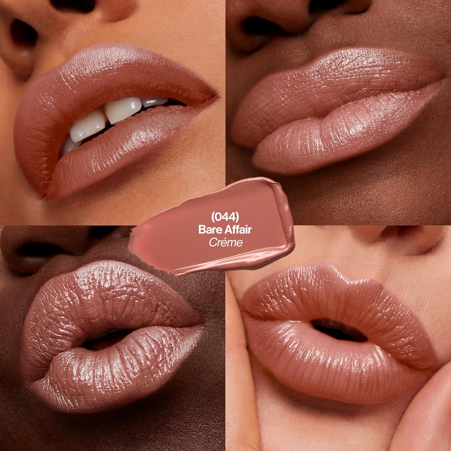 REVLON Lipstick, Super Lustrous Lipstick, Creamy Formula For Soft, Fuller-Looking Lips, Moisturized Feel, 755 Bare It All, 0.15 oz