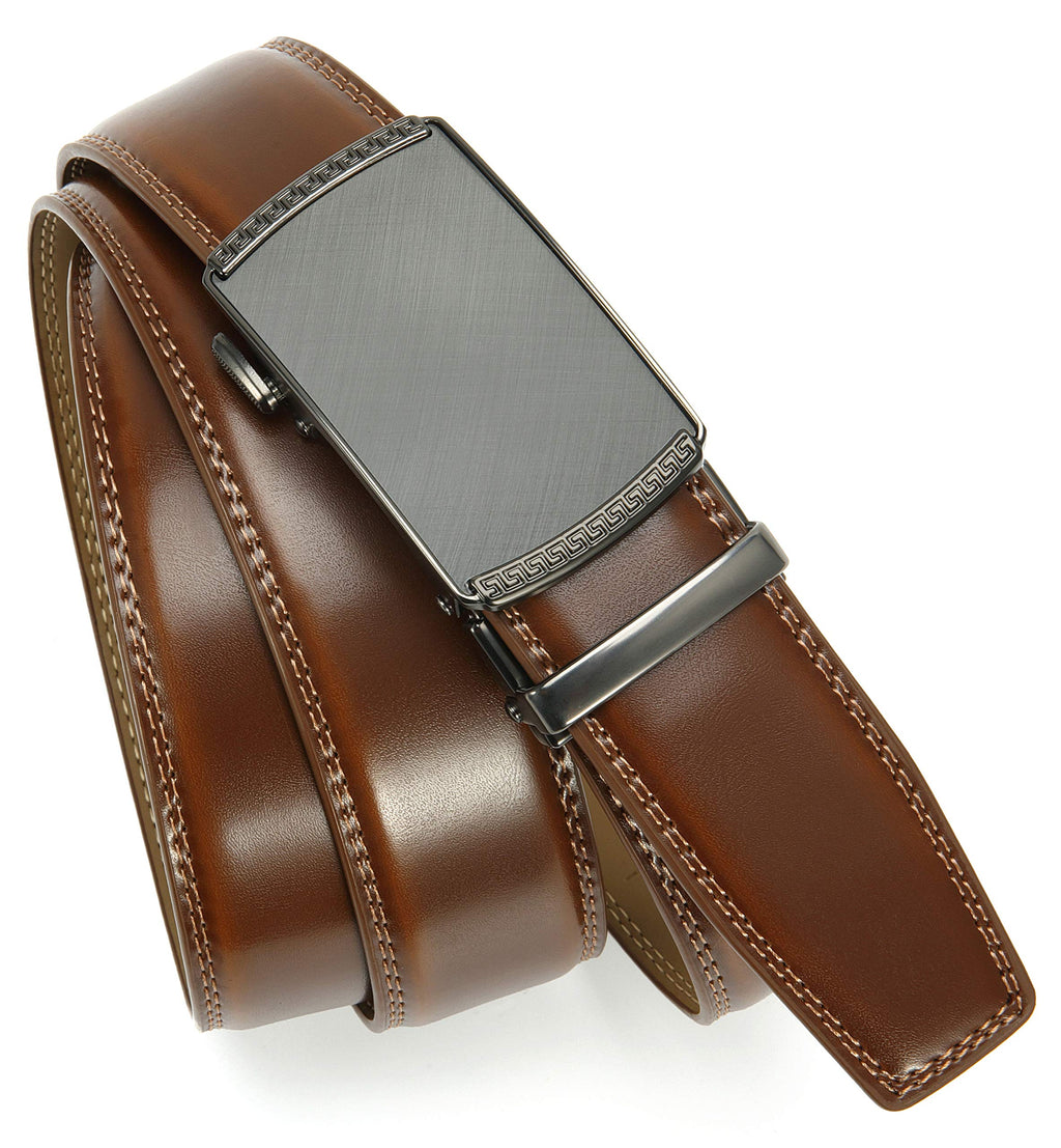 CHAOREN Mens Belt Leather Belts for Men Ratchet Belt, Customizable Fit (35mm)