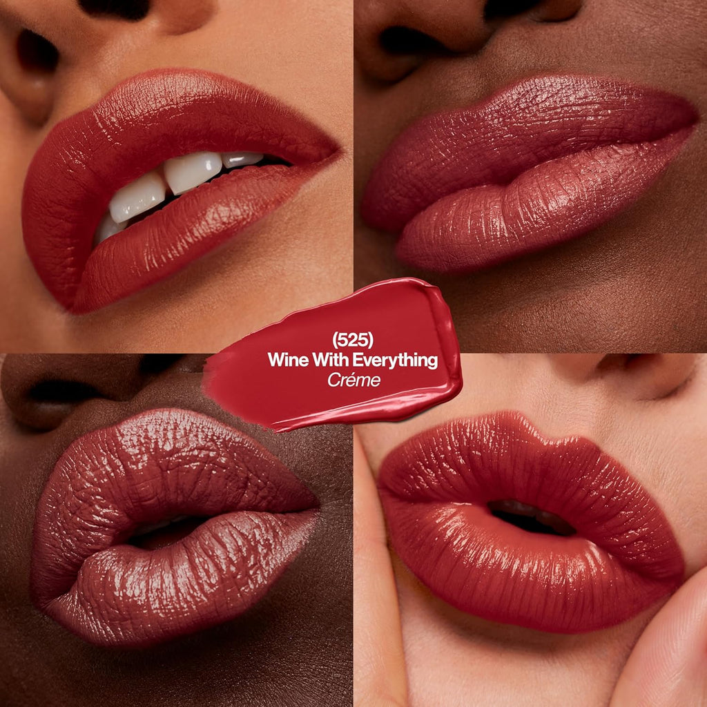 REVLON Lipstick, Super Lustrous Lipstick, Creamy Formula For Soft, Fuller-Looking Lips, Moisturized Feel, 755 Bare It All, 0.15 oz