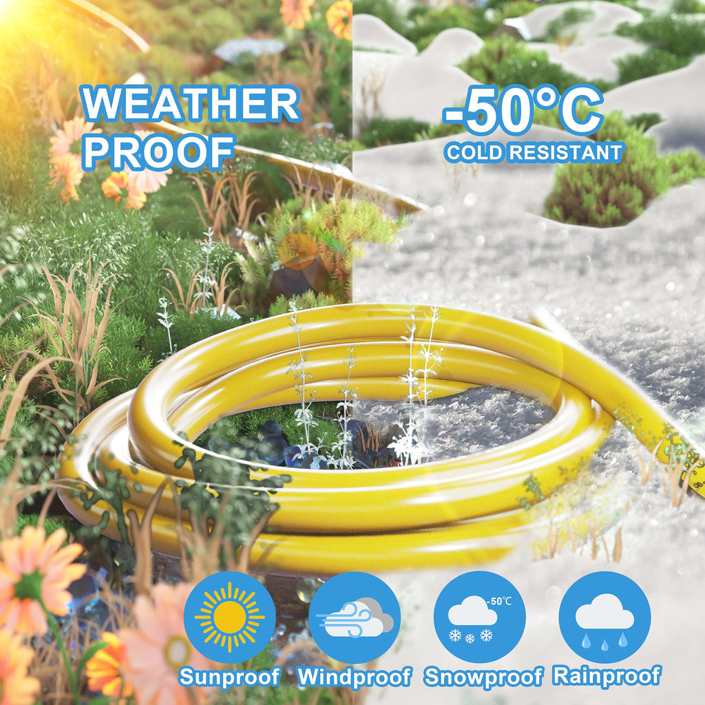 HUANCHAIN Indoor Outdoor Black Extension Cord 15 ft Waterproof, 16/3 Gauge Flexible Cold-Resistant Appliance Extension Cable Outside, 13A 1625W 16AWG SJTW, 3 Prong Electric Cord, ETL