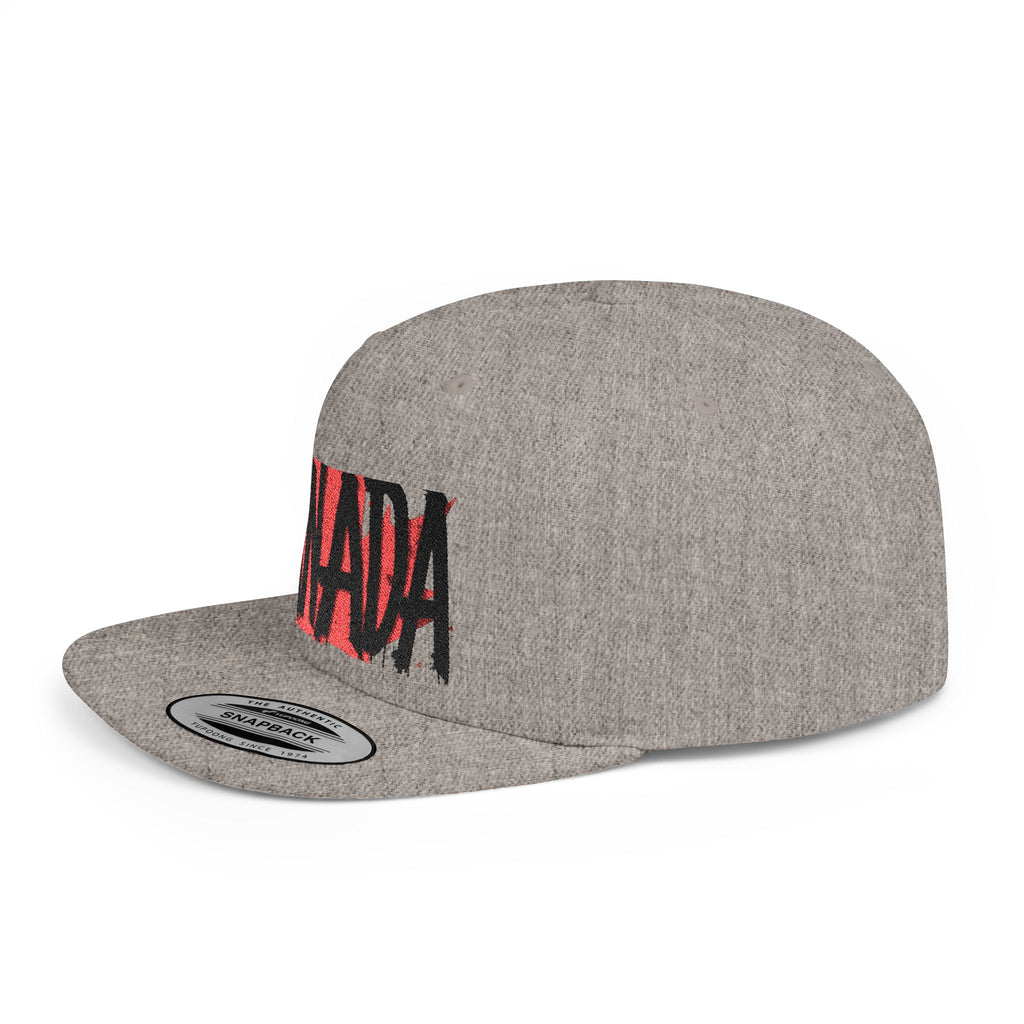 Canada Flat Bill Snapback Cap, Trendy Canada Hat, Stylish Gift, casquette