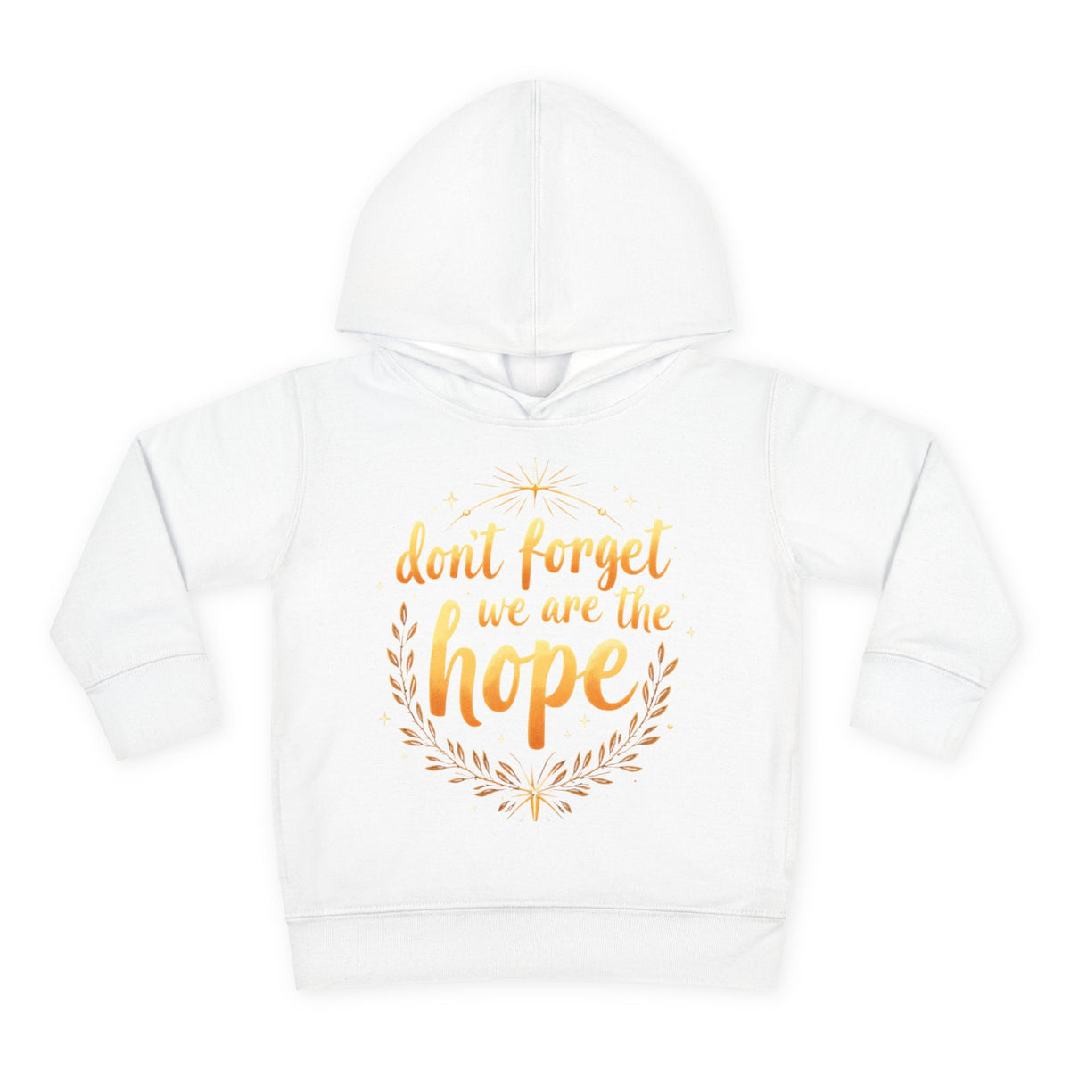 Hopeful Toddler Pullover Fleece Hoodie, Cute Youth Sweatshirt, Inspirational Kids Gear, Cozy Children’s Apparel, Perfect Gift for Birthdays