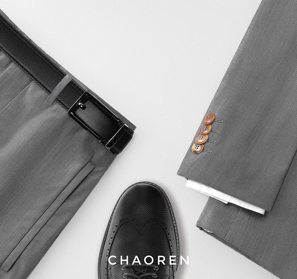CHAOREN Ratchet Belts Men, 1 3/8" Mens Belts Leather Buckley Belt, Perfect Companion to Men's Oxfords