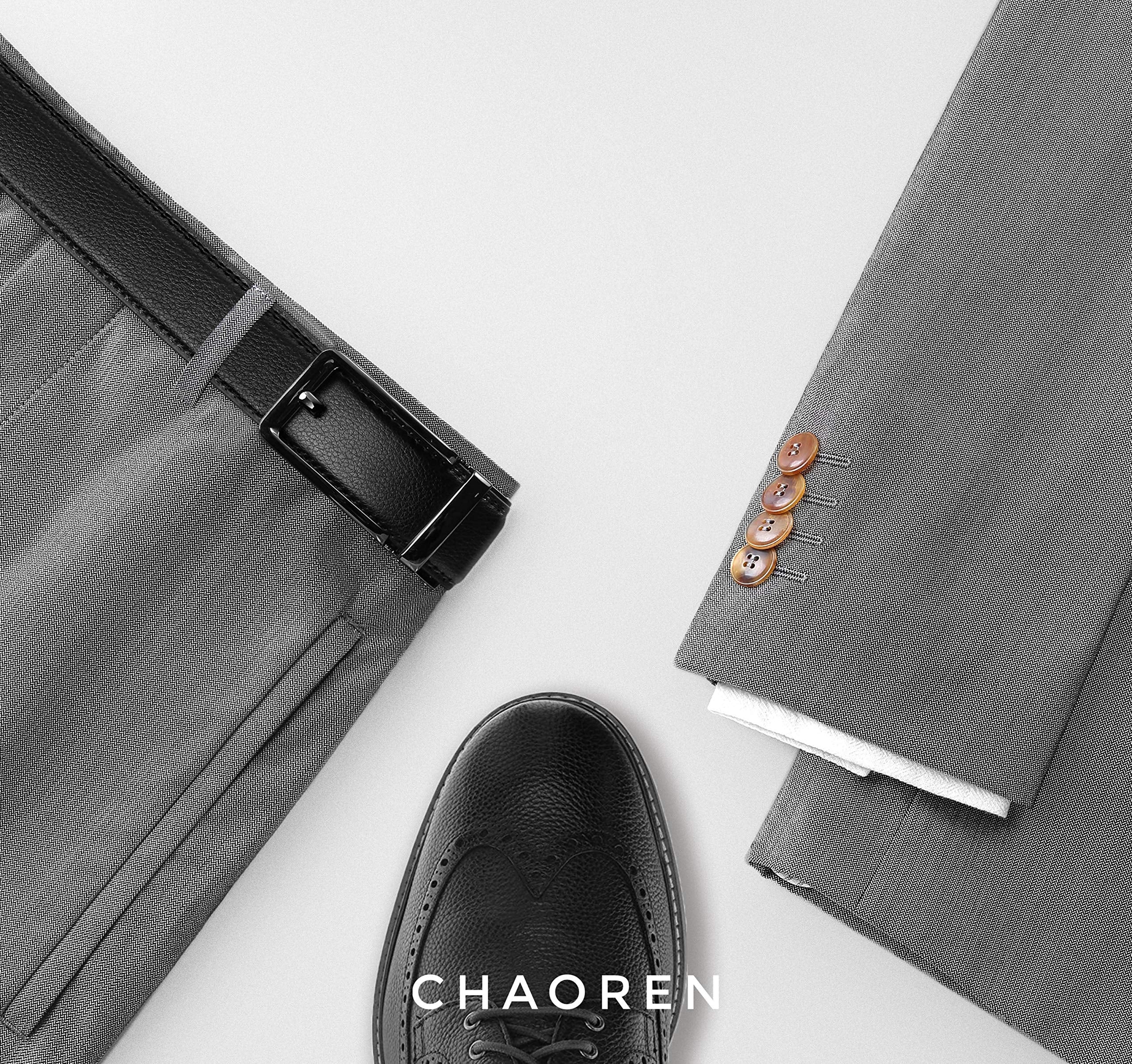 CHAOREN Ratchet Belts Men, 1 3/8" Mens Belts Leather Buckley Belt, Perfect Companion to Men's Oxfords