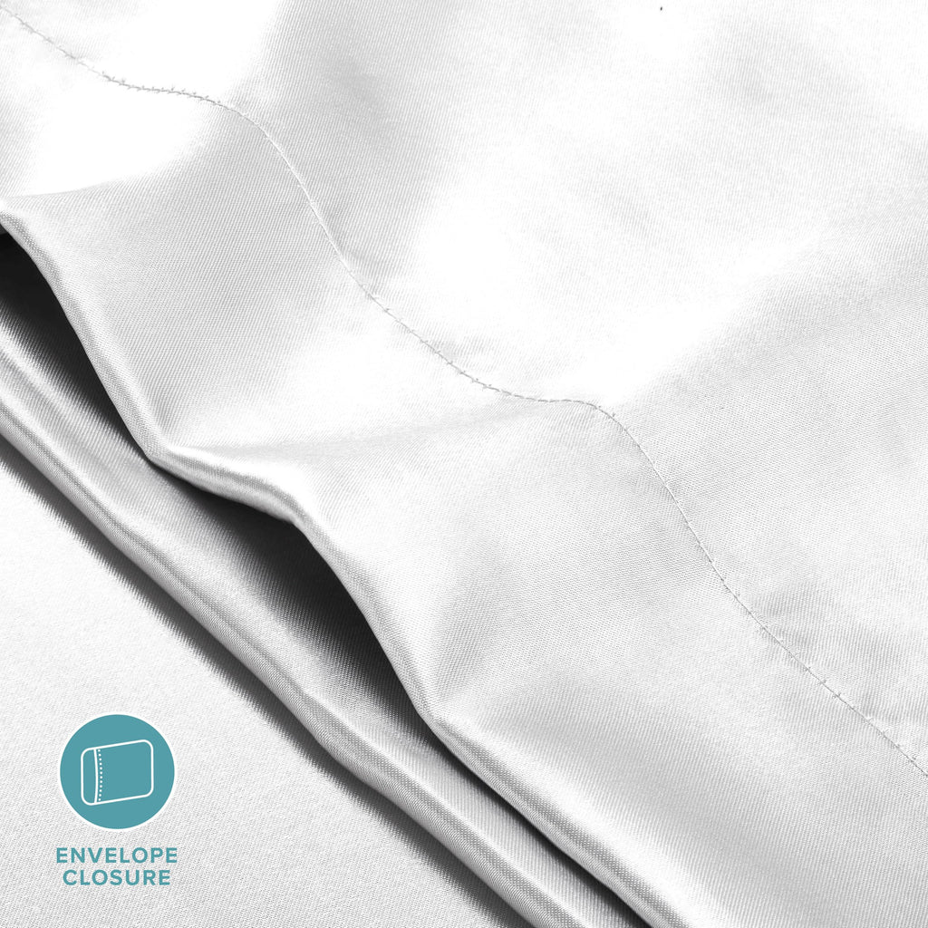 Bare Home 100% Mulberry Silk Pillowcase for Hair and Skin - Ultra Premium 6A Grade 19 Momme Silk Pillow Case - Hidden Zipper - Breathable Cooling Pillow Cover (Body, Silver)
