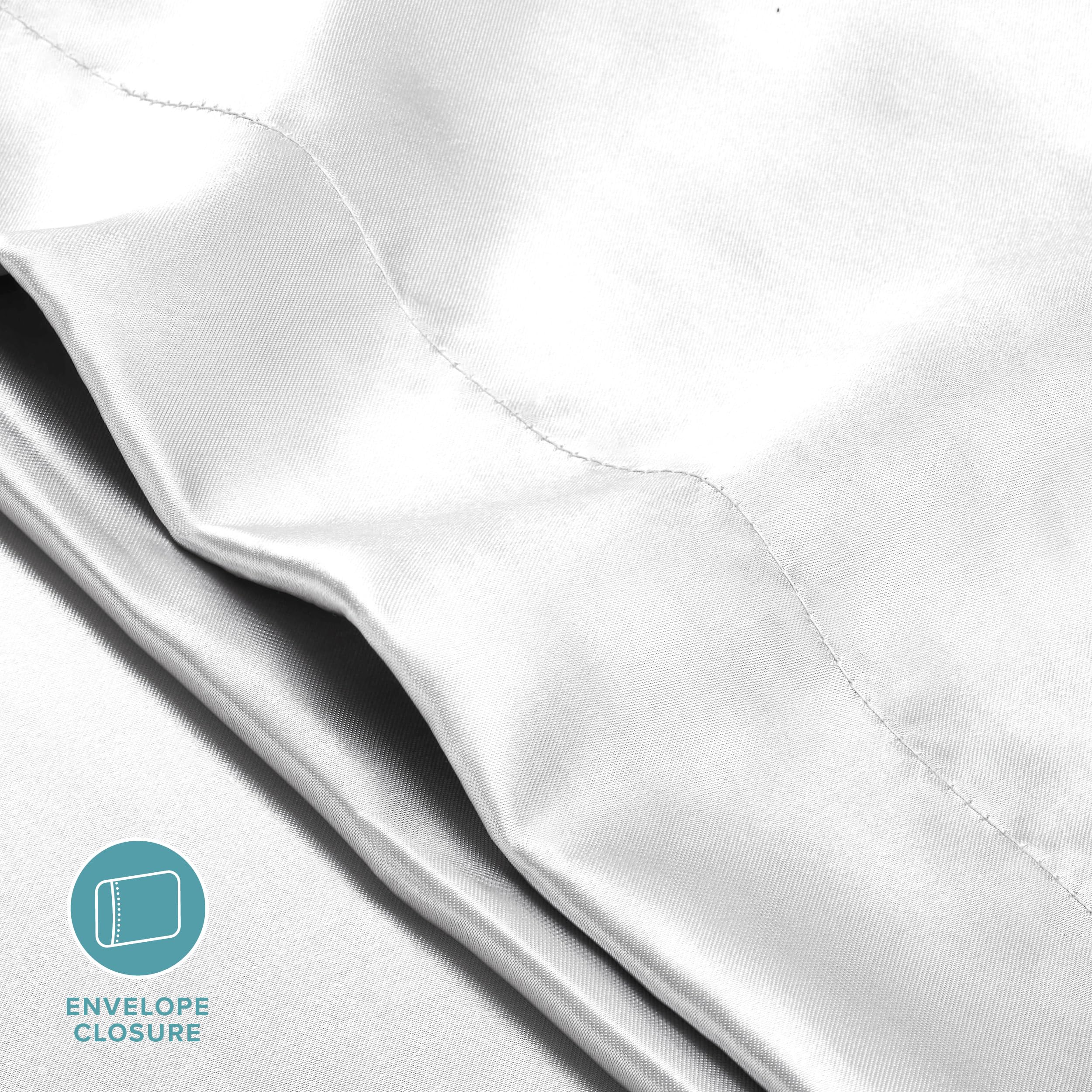Bare Home 100% Mulberry Silk Pillowcase for Hair and Skin - Ultra Premium 6A Grade 19 Momme Silk Pillow Case - Hidden Zipper - Breathable Cooling Pillow Cover (Body, Silver)